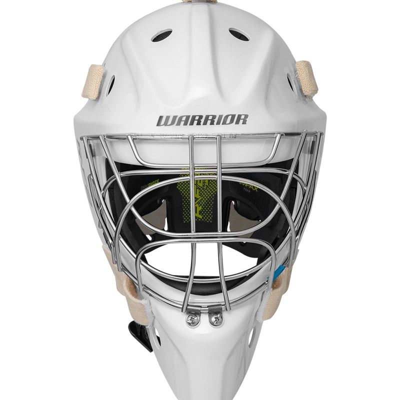 Warrior R/F2 E Certified Goal Helmet - Junior - White