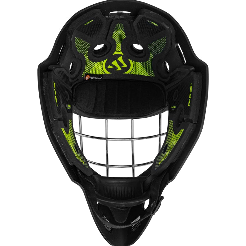 Warrior R/F2 E Certified Goal Helmet - Senior - Black