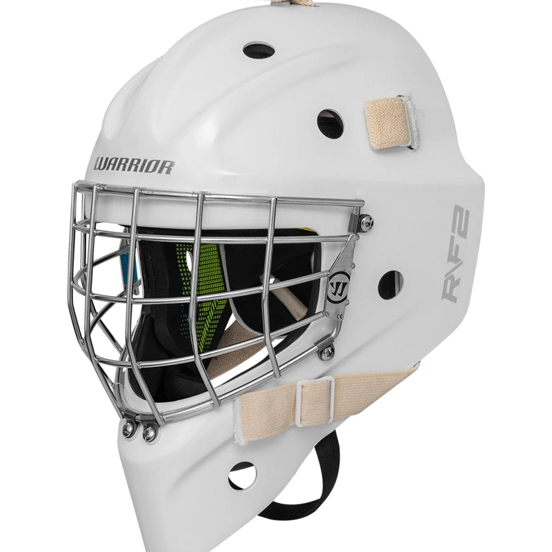 Warrior R/F2 E Certified Goal Helmet - Senior - White