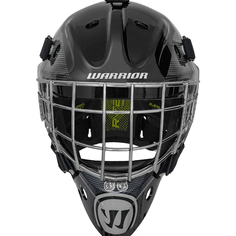Warrior R/F2 E Certified Goal Helmet - Youth - Black