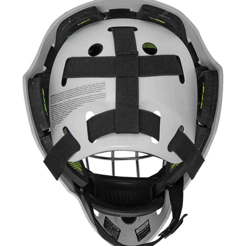 Warrior R/F2 E Certified Goal Helmet - Youth - White