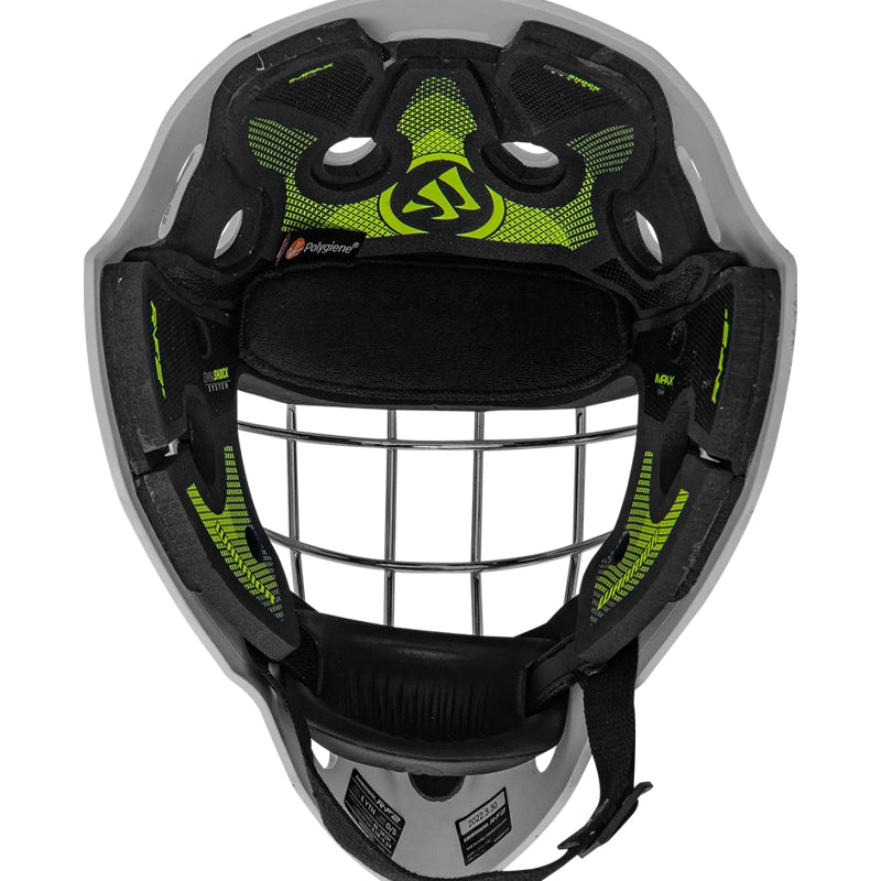 Warrior R/F2 E Certified Goal Helmet - Youth - White