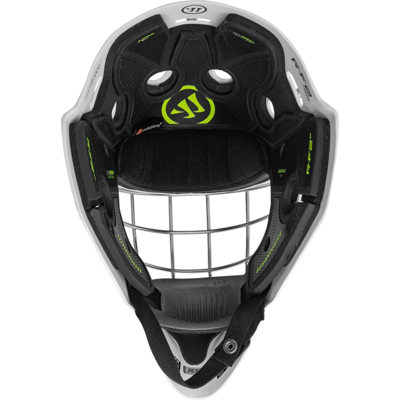 Warrior R/F2 E+ Certified Goal Helmet - Junior - White