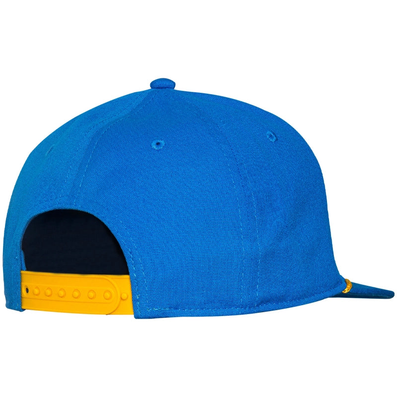 Warrior Script Rope Snapback Cap - Bright Blue