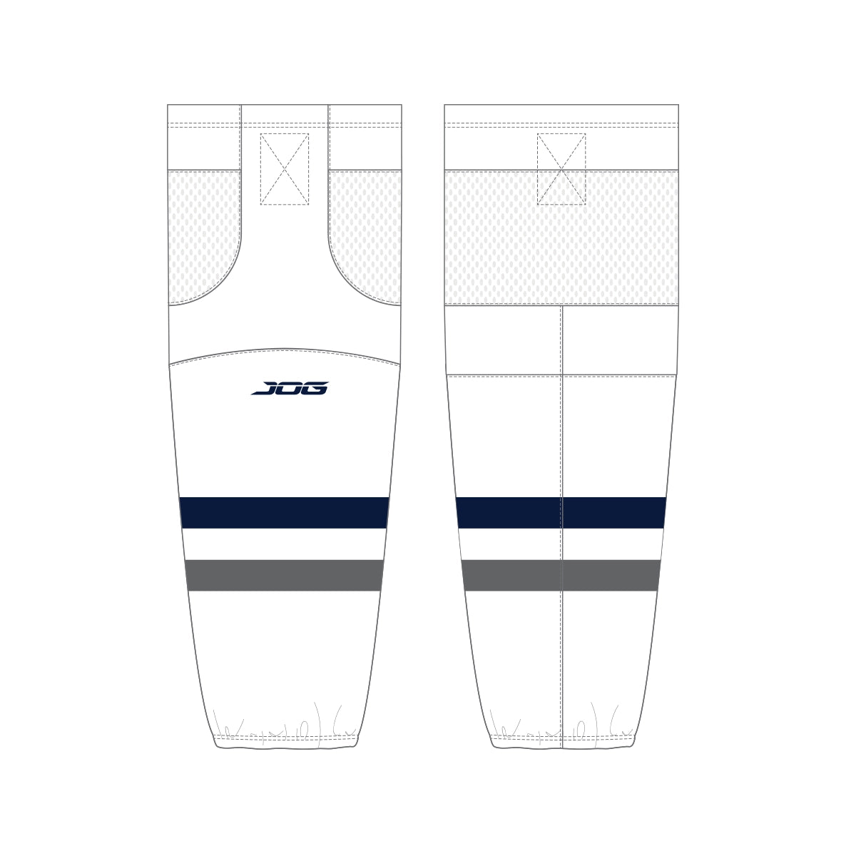 Wilmette Trevians - Game Sock - White