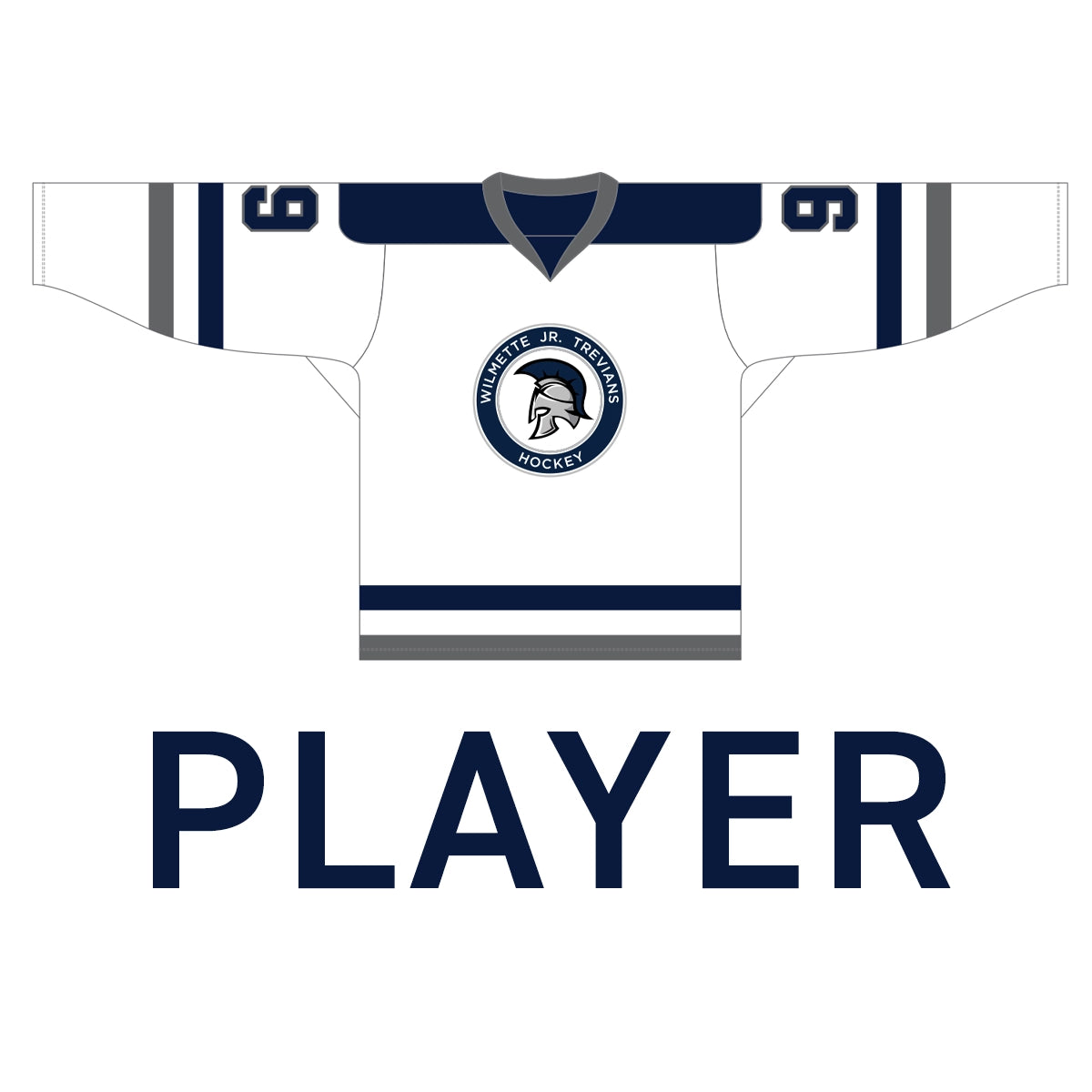 Wilmette Trevians - Game Jersey - White