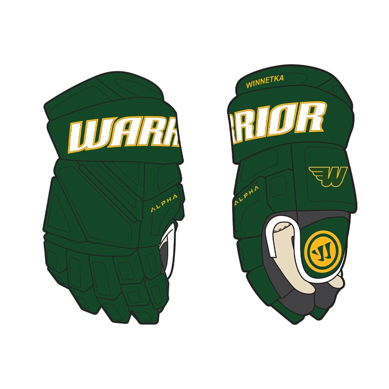 Winnetka Warriors - Warrior Alpha Pro Custom Glove - Junior