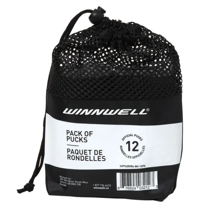 Winnwell Bag of Pucks - 12 Pack