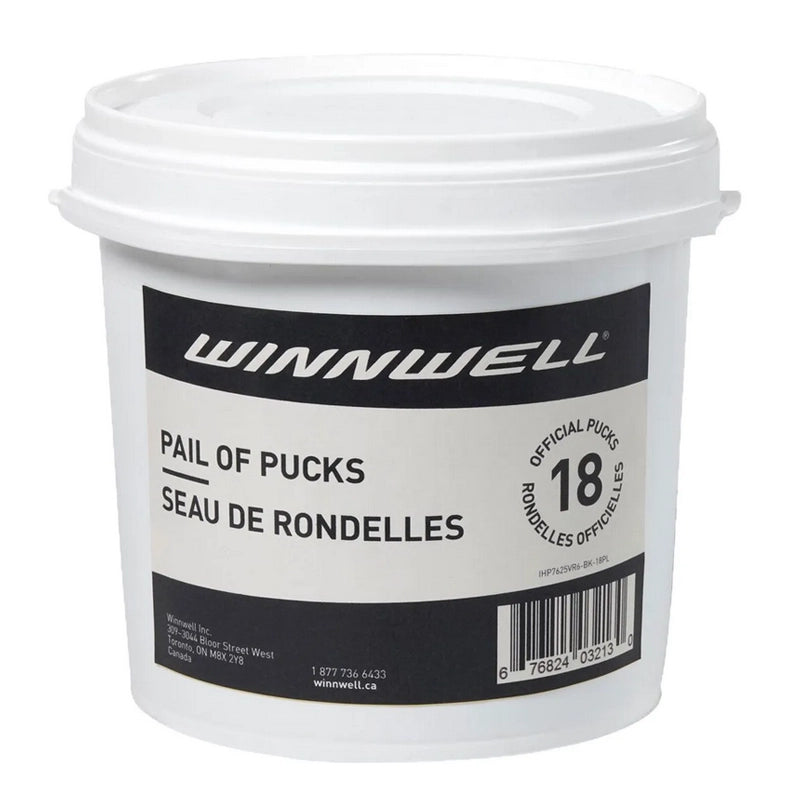 Winnwell Pail of Pucks - 18 Pack