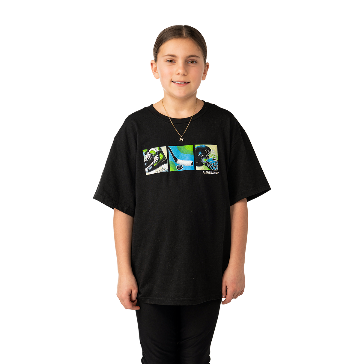 Bauer Graphic Tee - Black - Youth