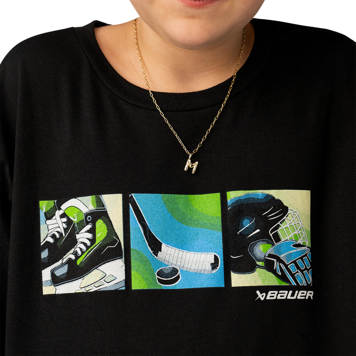 Bauer Graphic Tee - Black - Youth