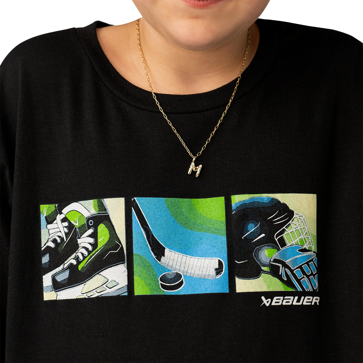 Bauer Graphic Tee - Black - Youth