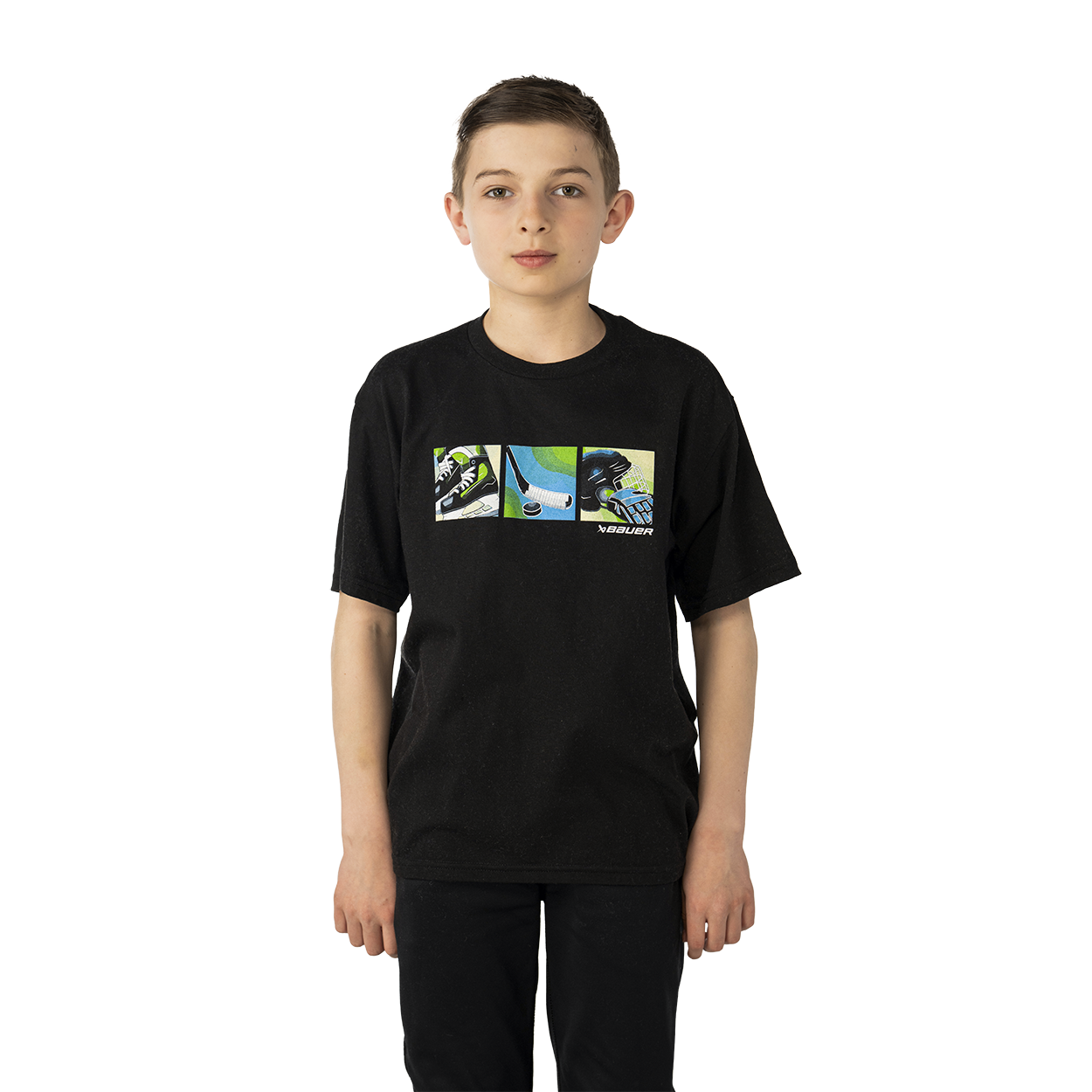 Bauer Graphic Tee - Black - Youth