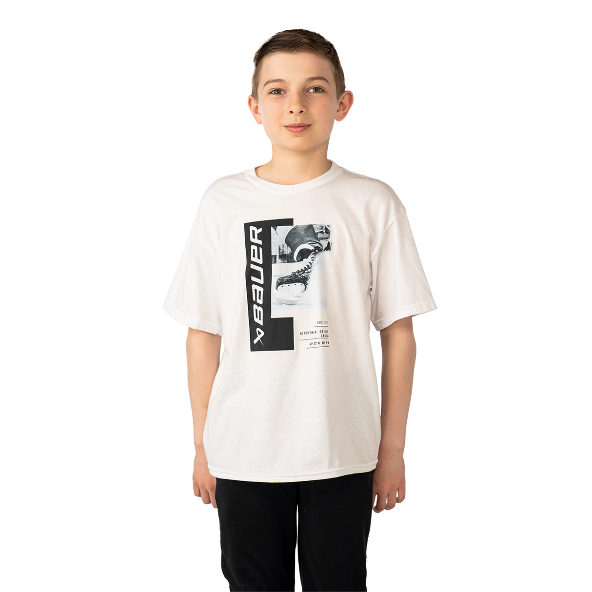 Bauer Graphic Tee - White - Youth
