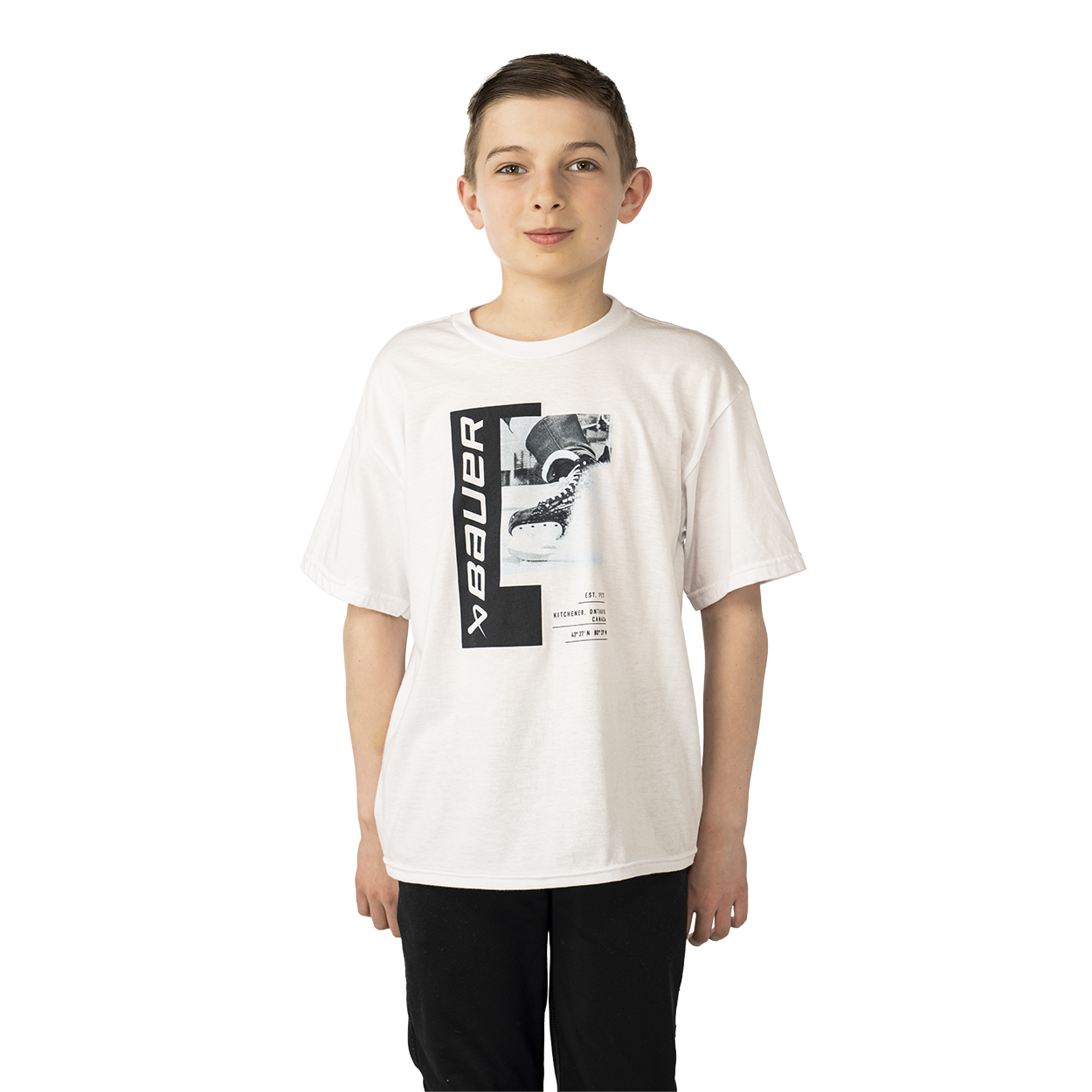 Bauer Graphic Tee - White - Youth
