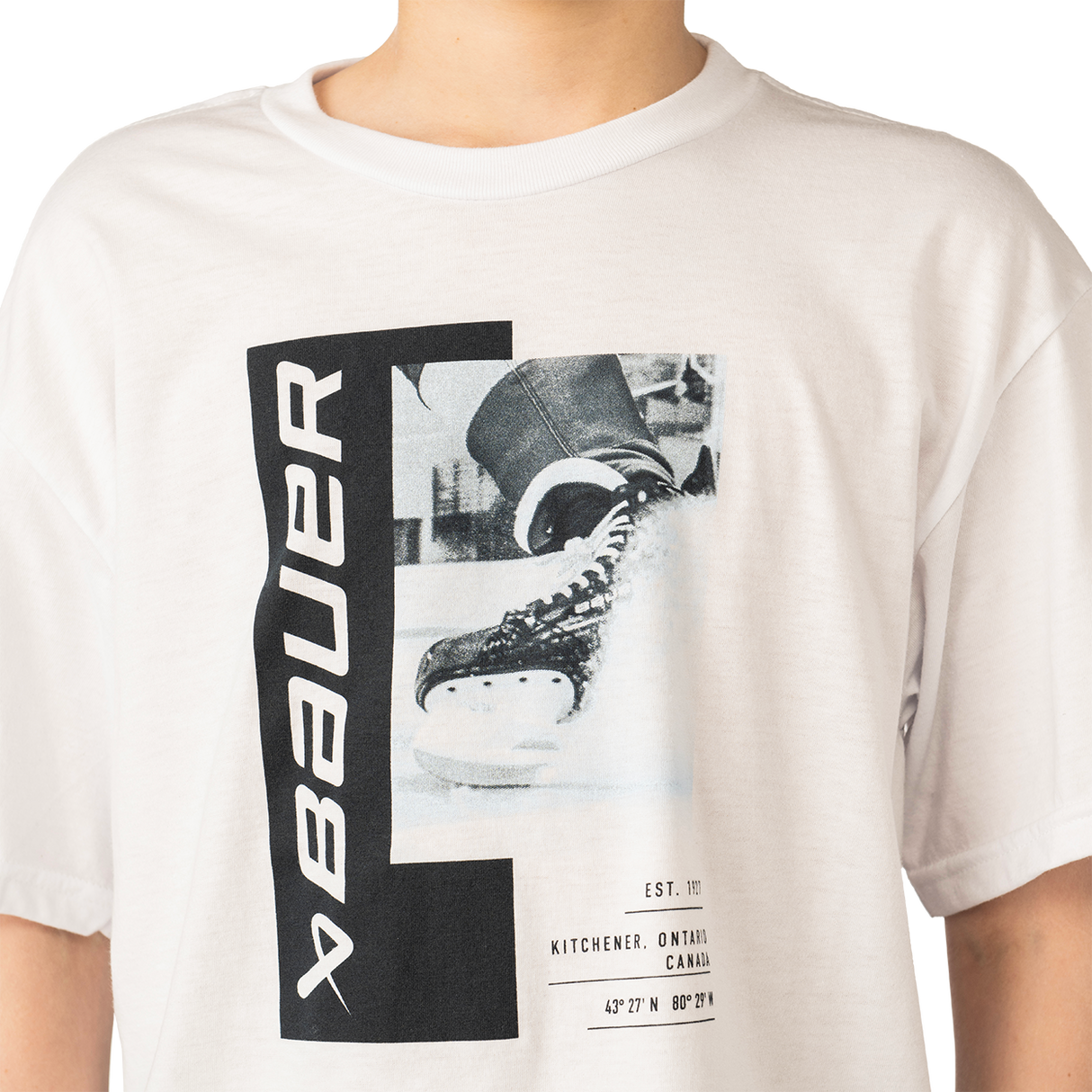 Bauer Graphic Tee - White - Youth
