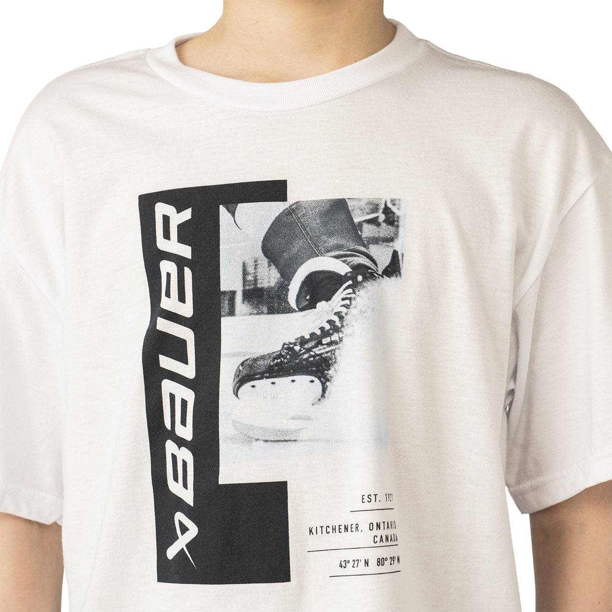 Bauer Graphic Tee - White - Youth