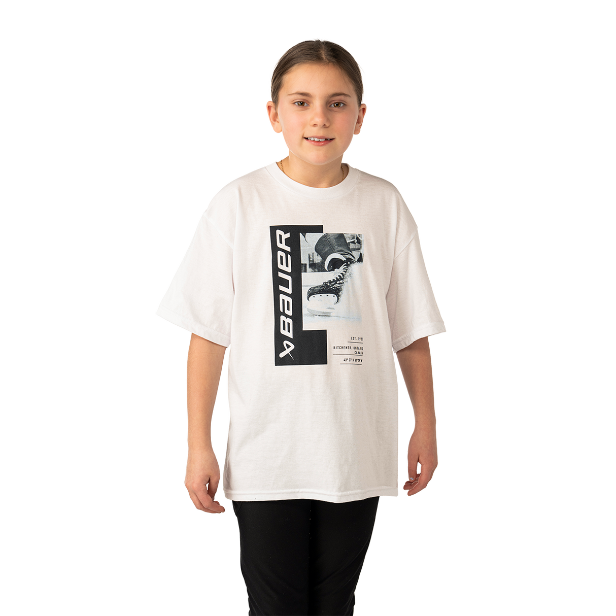 Bauer Graphic Tee - White - Youth