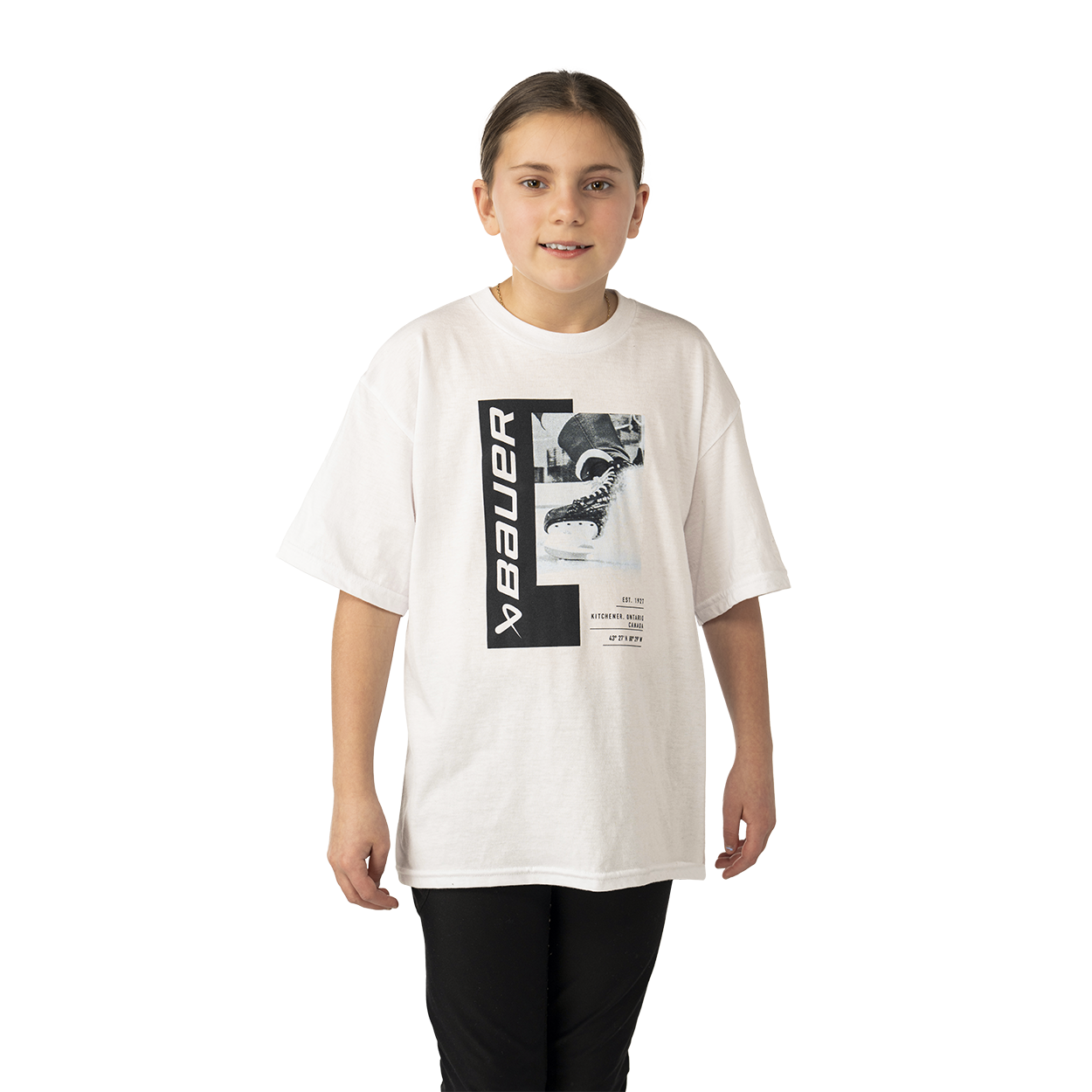 Bauer Graphic Tee - White - Youth