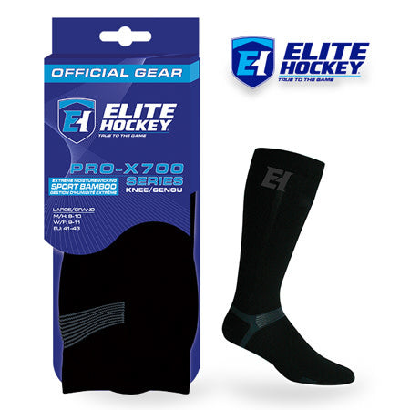 Elite Hockey Pro-X700 Knee Ultra Bamboo Socks - Adult