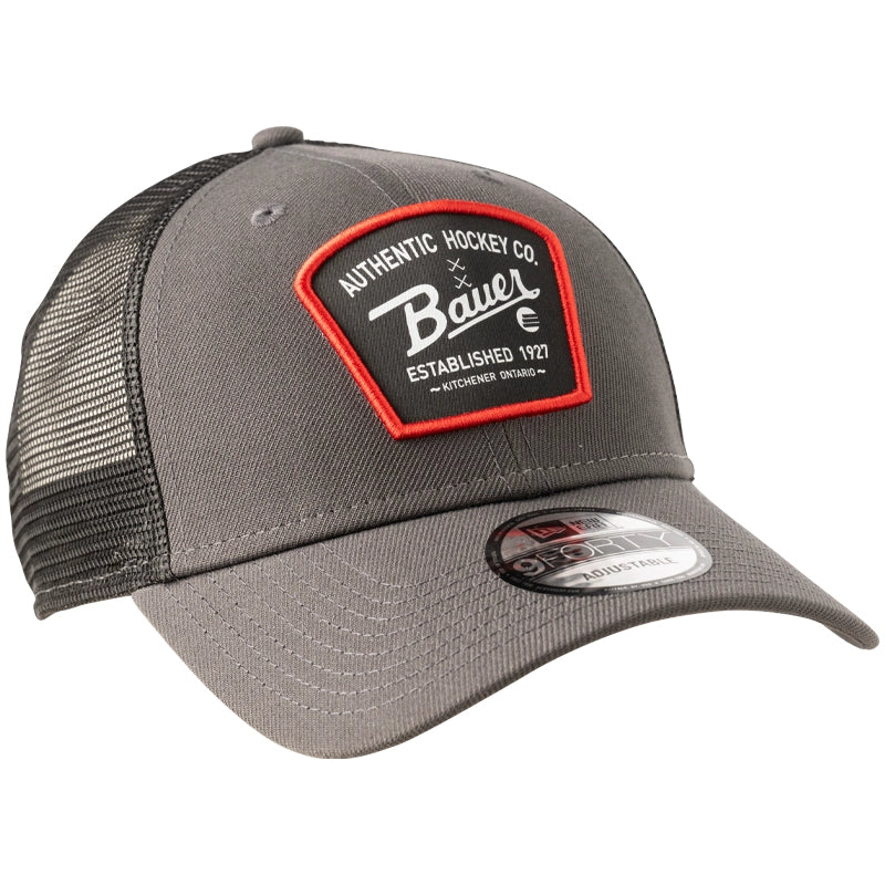 Bauer New Era 9Forty Authentic Patch Cap - Grey