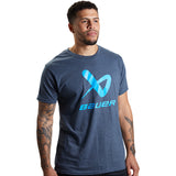 Bauer Core Lockup Short Sleeve Crew Tee - Senior - Navy