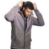 Bauer FLC 3D Full Zip Hoodie - Senior - Gray