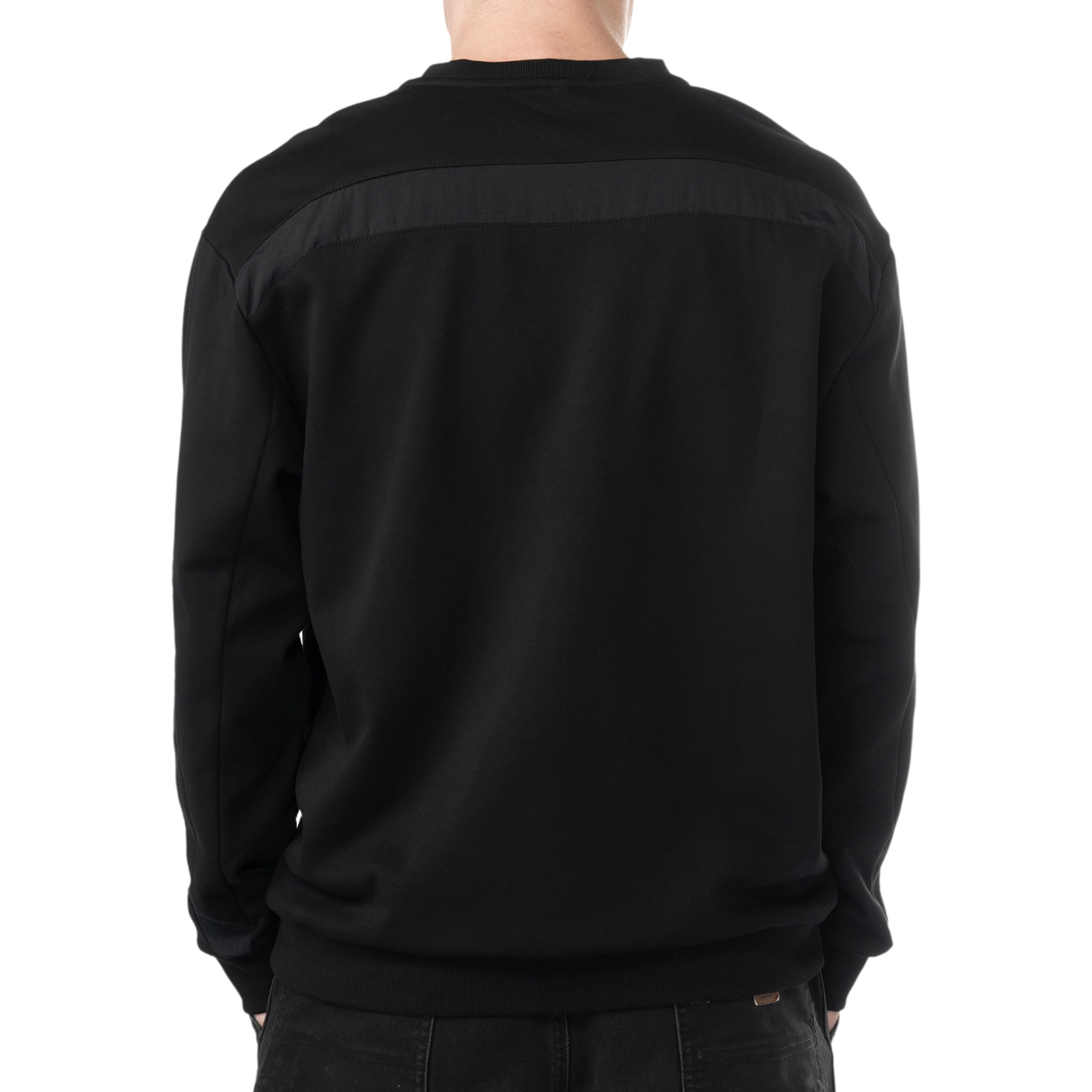Bauer Knit Woven Crew - Senior - Black