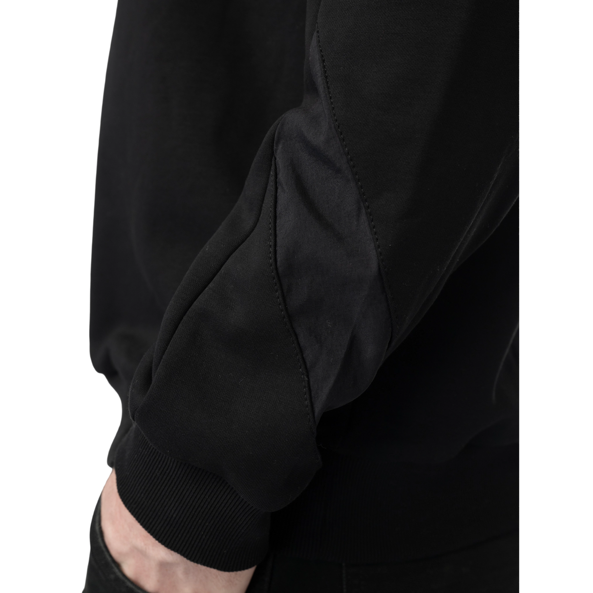 Bauer Knit Woven Crew - Senior - Black