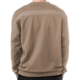 Bauer Knit Woven Crew - Senior - Light Taupe