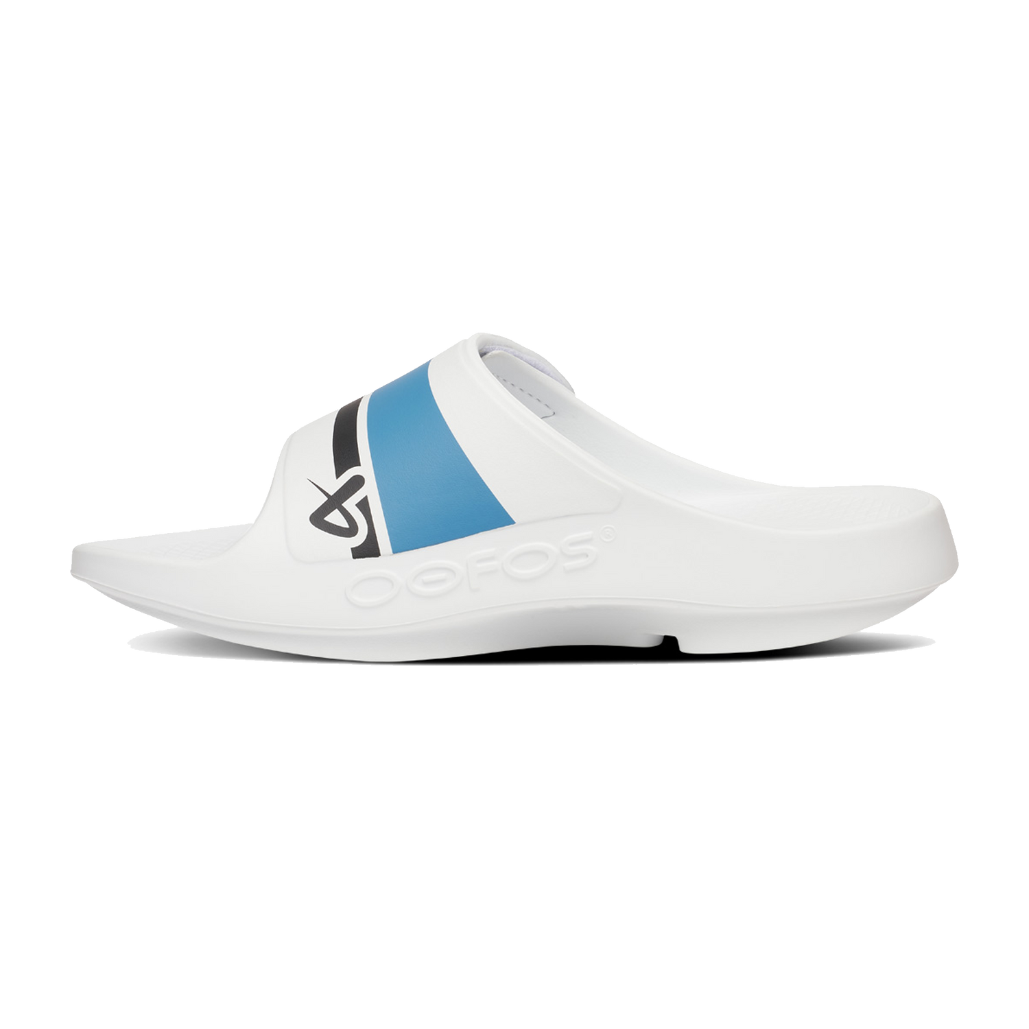 Bauer OOFOS Sport Flex Slide - White/Blue