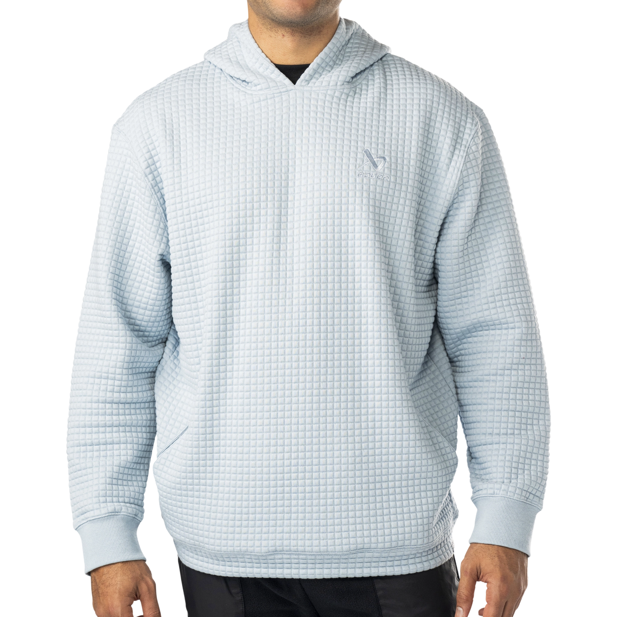 Bauer Quilted Hoodie - Senior - Blue