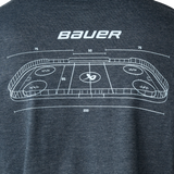 Bauer Rink Graphic Tee - Navy - Senior