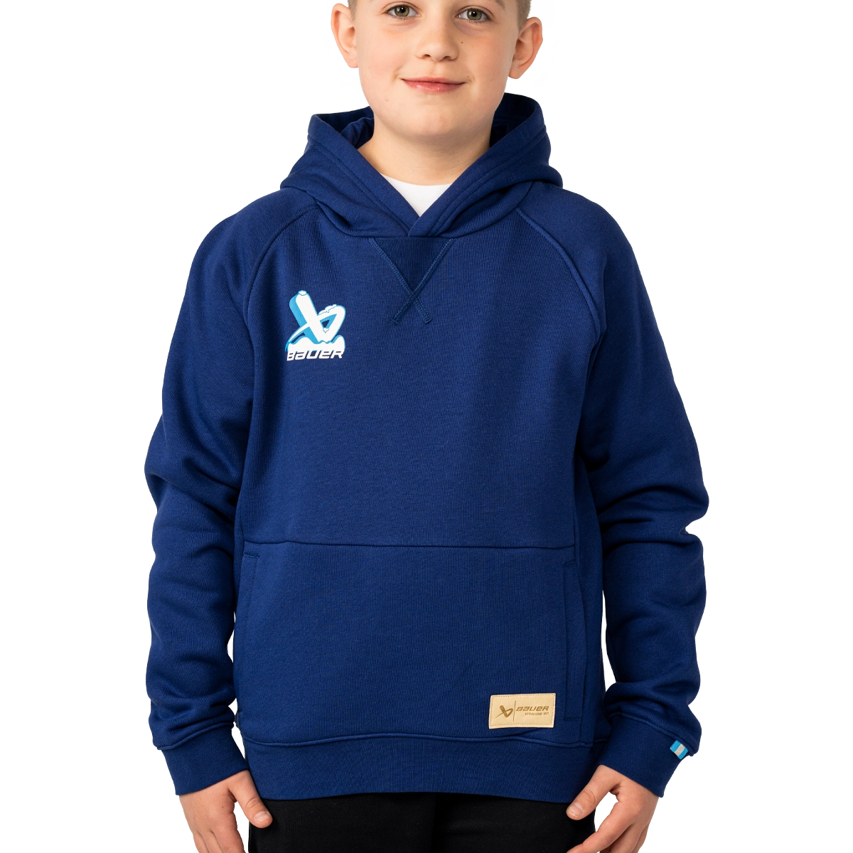Bauer Snow Drift Ultimate Hoodie - Blue Print - Youth