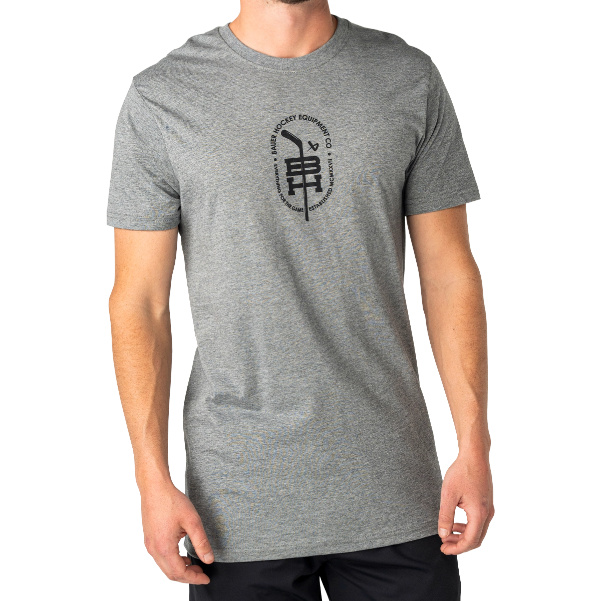Bauer Stick Graphic Tee - Grey - Senior