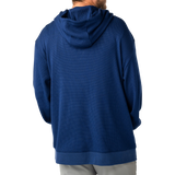 Bauer Waffle Half Zip Snap Hoodie - Blueprint - Senior