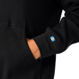 Bauer Waffle Half Zip Snap Hoodie - Black - Senior