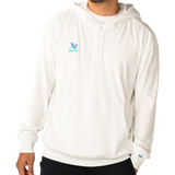 Bauer Waffle Half Zip Snap Hoodie - Snow - Senior