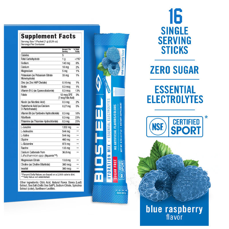 BioSteel - Hydration Mix - 16ct - Blue Raspberry