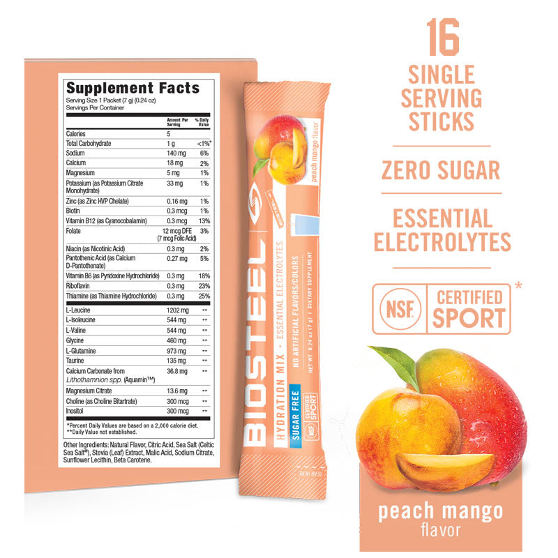 BioSteel - Hydration Mix - 16ct - Peach Mango
