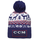 CCM Holiday Pom Knit - Blue/Red