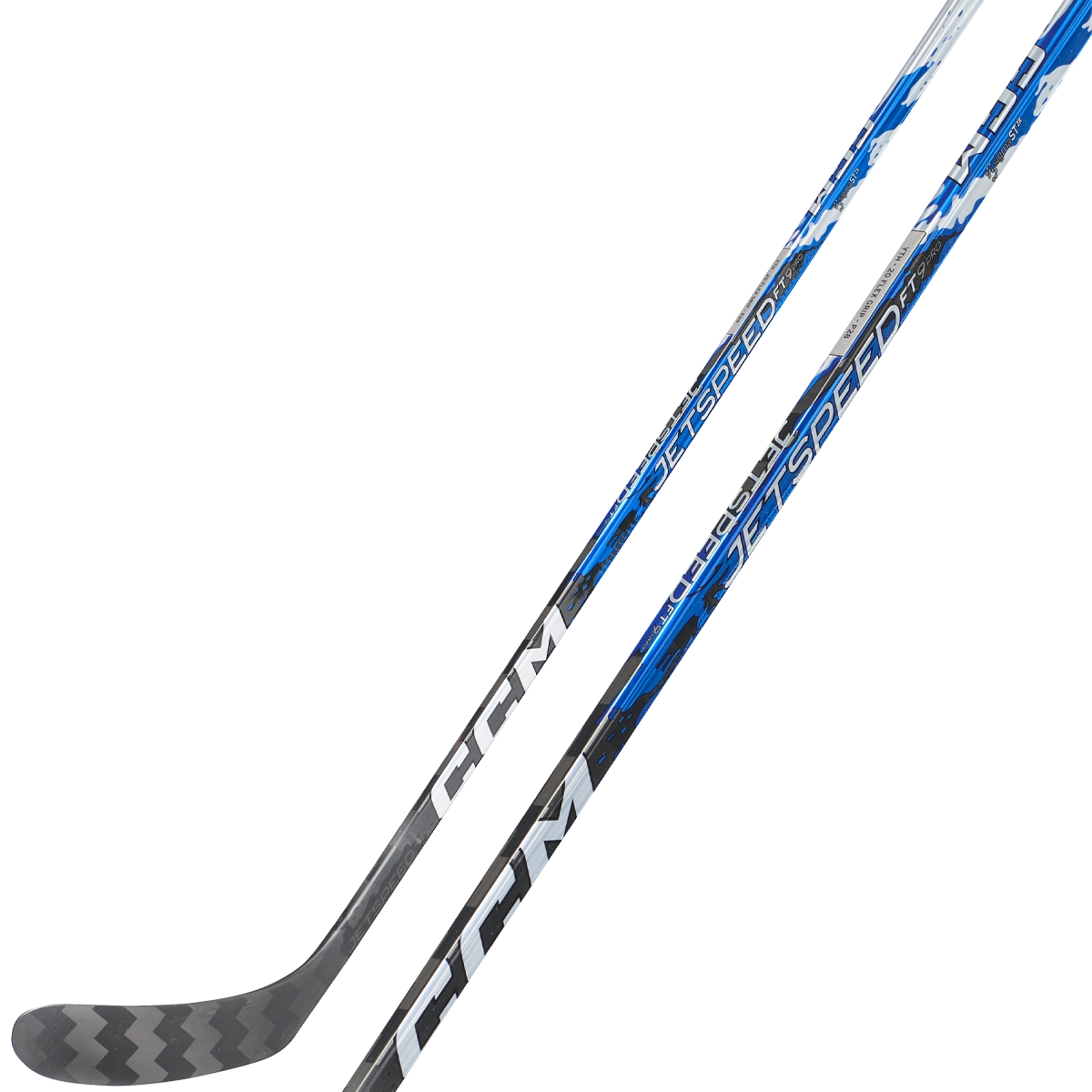 CCM JetSpeed FT9 Pro One Piece Stick - BLUE - Youth