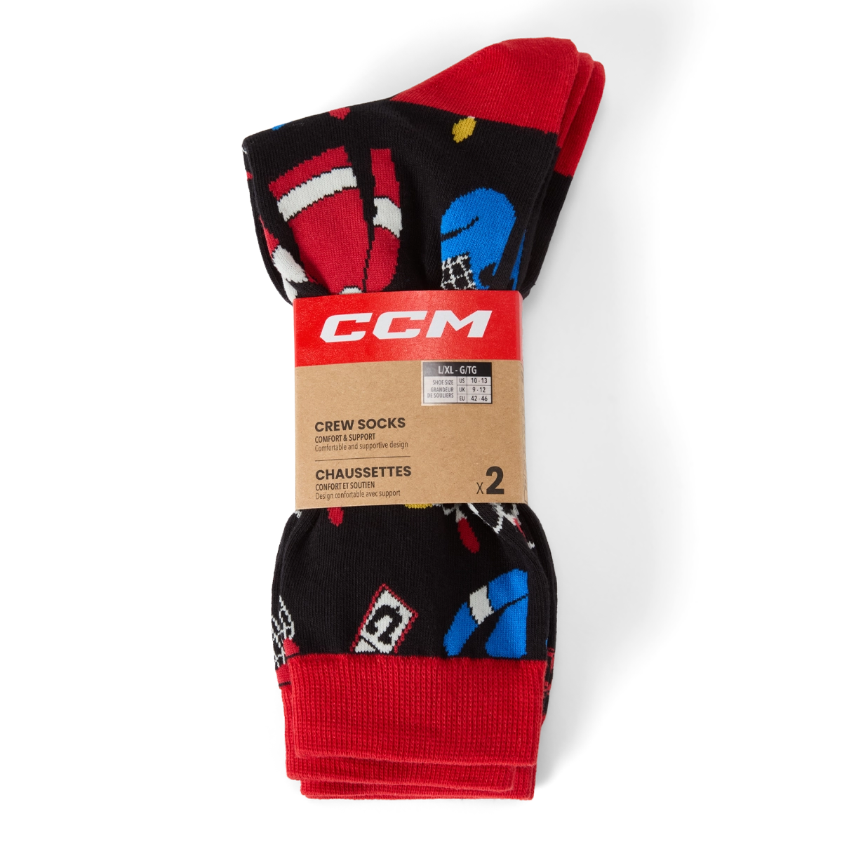 CCM Hockey Days Athletic Sock - Adult - Black