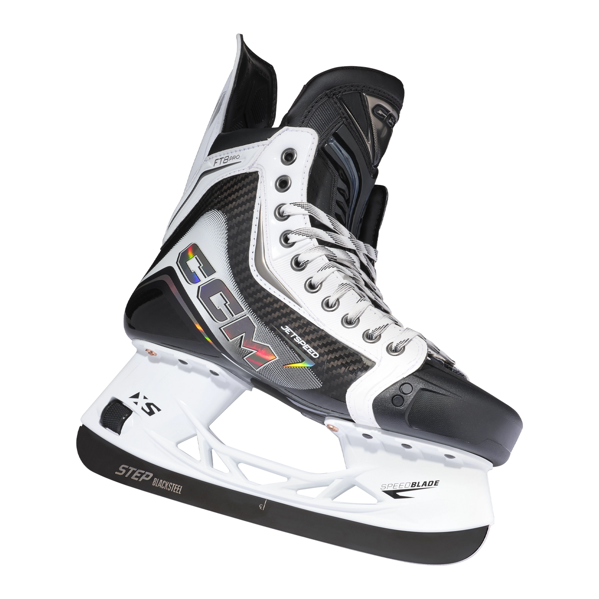 CCM JetSpeed FT8 Pro Ice Hockey Skate - WHITE - Senior