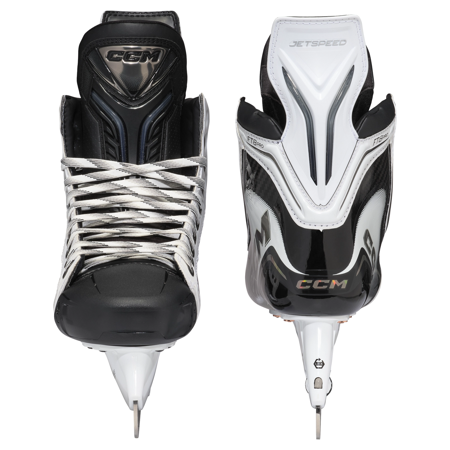 CCM JetSpeed FT8 Pro Ice Hockey Skate - WHITE - Senior