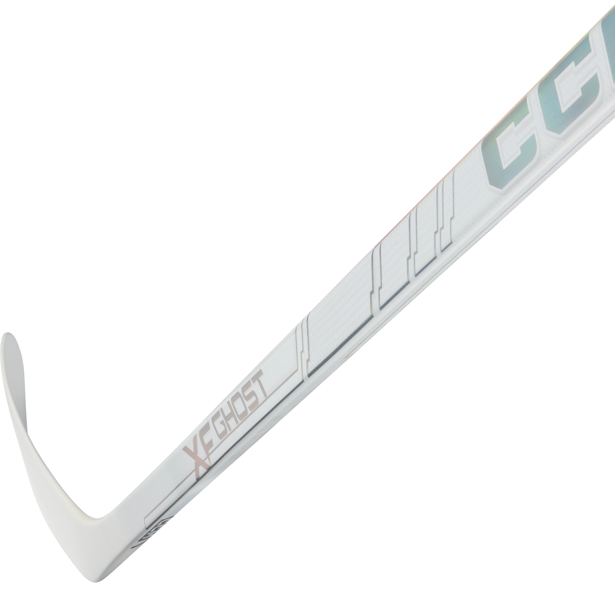 CCM Tacks XF Ghost One Piece Stick - WHITE - Senior