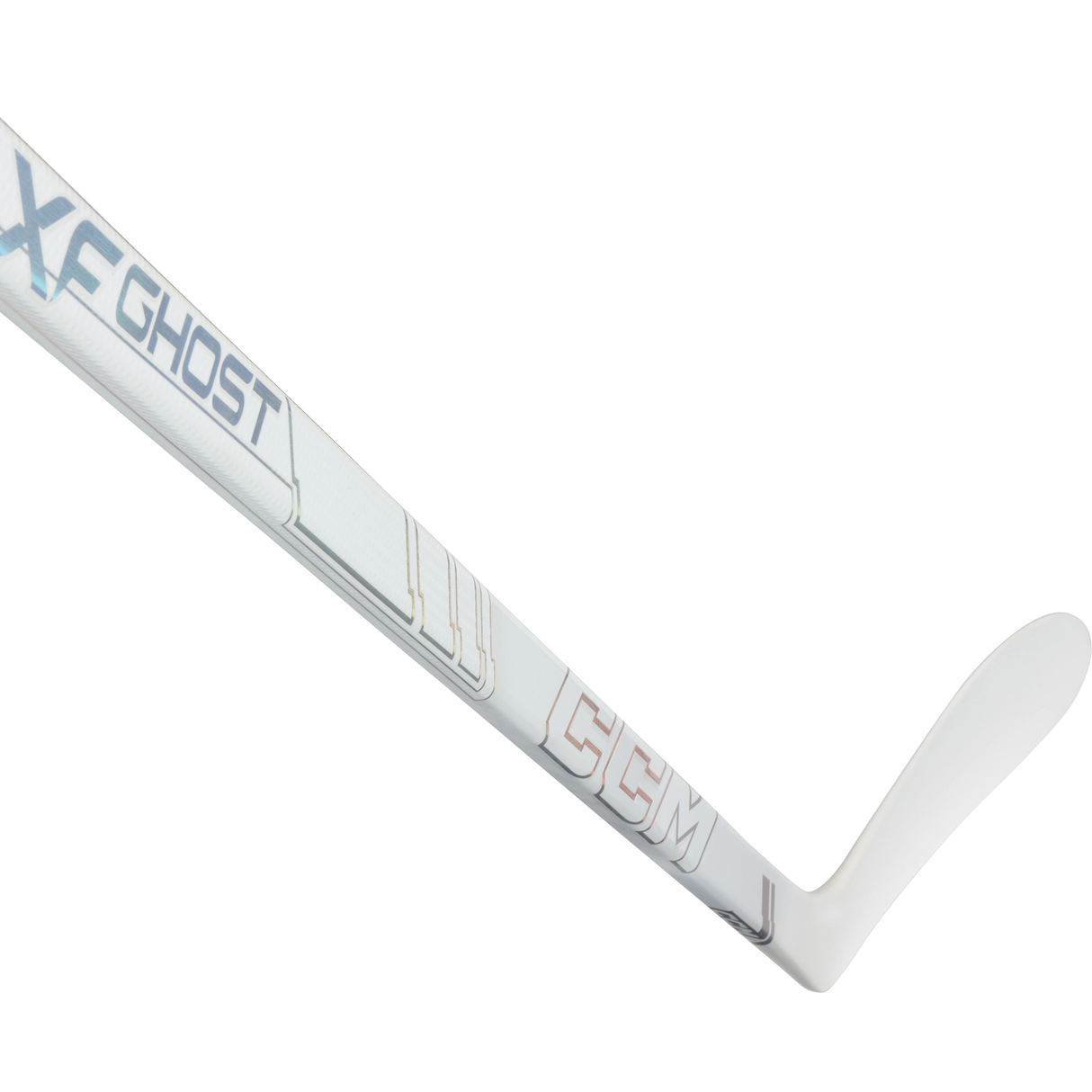 CCM Tacks XF Ghost One Piece Stick - WHITE - Senior