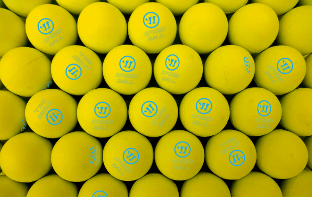 Warrior Mini Hockey Speed Shinny Ball - Yellow