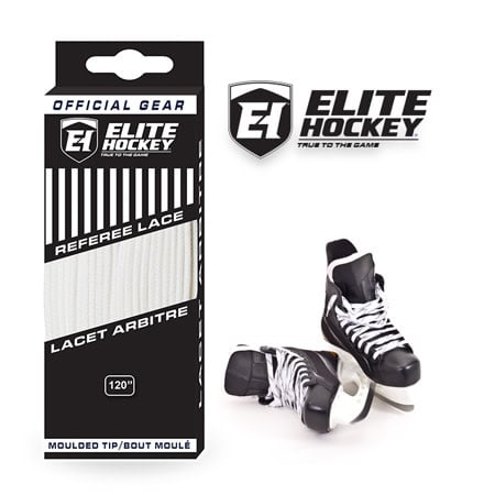 Elite Hockey Pro Lace Referee - All White