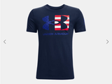 Under Armour UA Freedom Chest Flag Tee - Academy/Royal - Youth